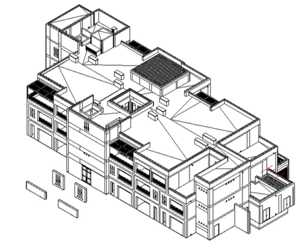 Montage Wadi Safar: modelo arquitectónico